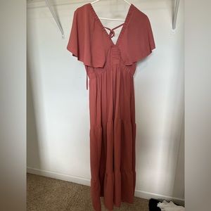 Mauve maxi dress